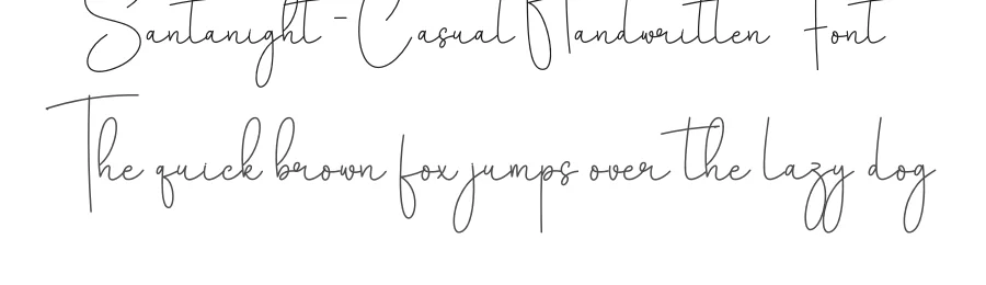 Santanight – Casual Handwritten Font by creativeletter — Script Handwritten Font
