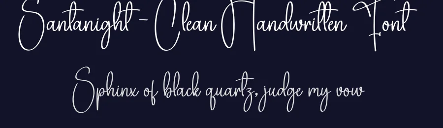 Santanight – Clean Handwritten Font by creativeletter — Script Handwritten Font — thumbnail 2