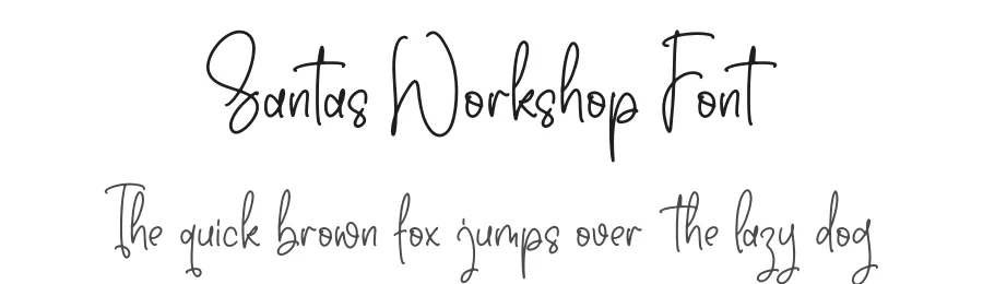 Santas Workshop Font by letterfabric — Script Handwritten Font