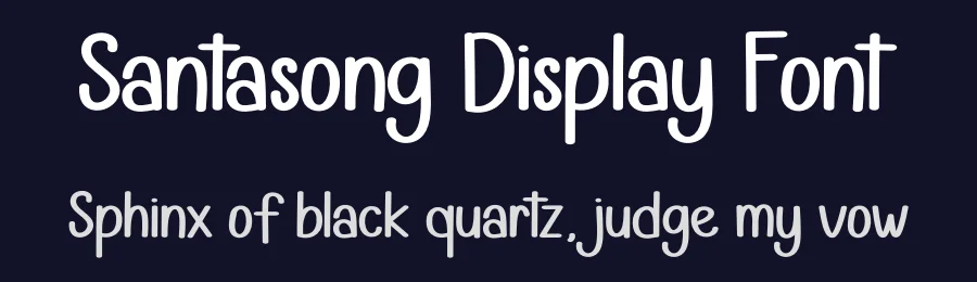 Santasong Display Font by andikastudio — Display Font — thumbnail 2