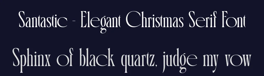 Santastic – Elegant Christmas Serif Font by burntilldead — Decorative Font — thumbnail 2