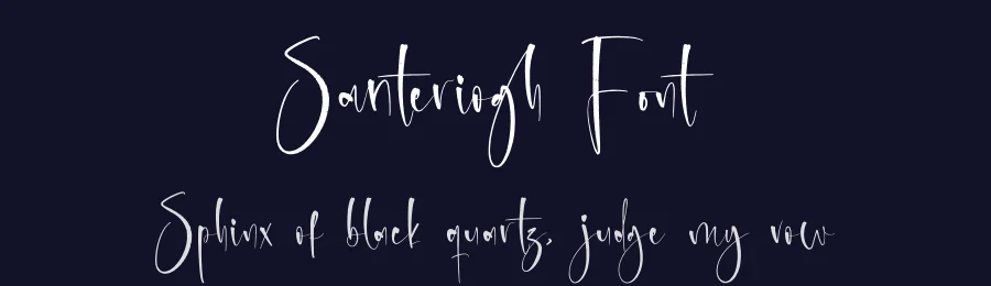 Santeriogh Font by glorytype — Script Handwritten Font — thumbnail 2