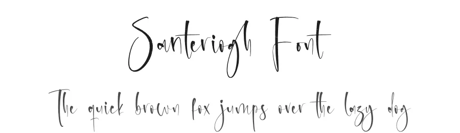Santeriogh Font by glorytype — Script Handwritten Font