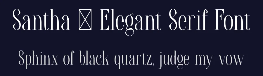 Santha – Elegant Serif Font by Rautan Studio — Decorative Font — thumbnail 2