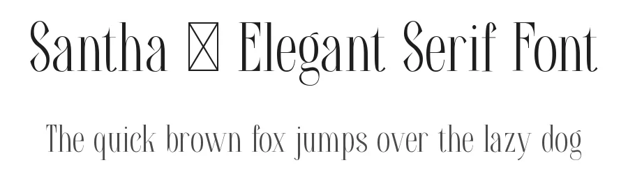 Santha – Elegant Serif Font by Rautan Studio — Decorative Font