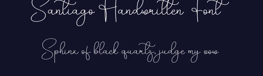 Santiago Handwritten Font by creativeletter — Script Handwritten Font — thumbnail 2