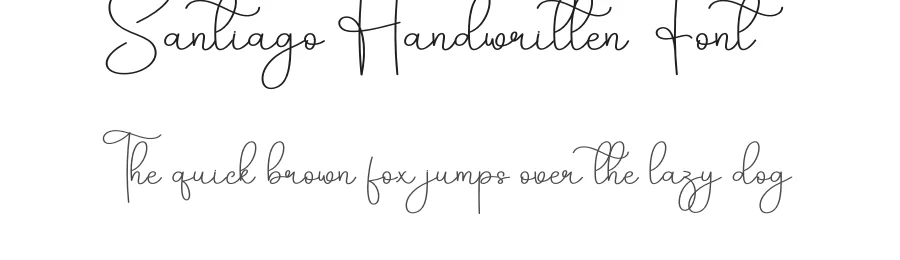 Santiago Handwritten Font by creativeletter — Script Handwritten Font
