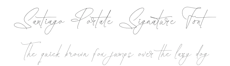 Santiago Portale Signature Font by stylishtype.co — Script Handwritten Font