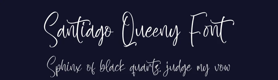 Santiago Queeny Font by glorytype — Script Handwritten Font — thumbnail 2