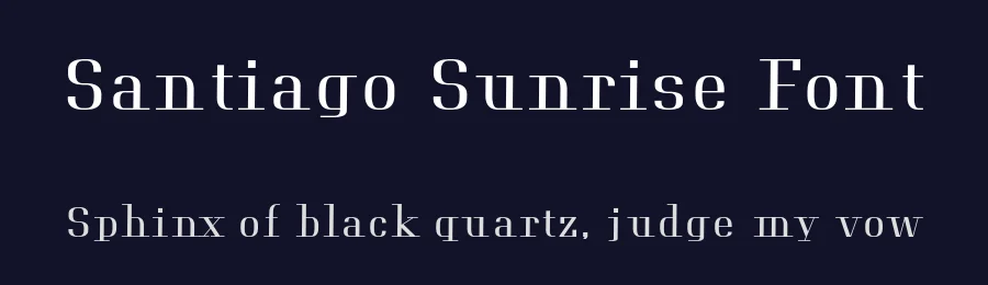 Santiago Sunrise Font by Roningermany22 — Decorative Font — thumbnail 2