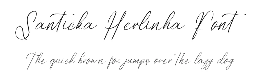 Santicka Herlinha Font by letterenastudios — Script Handwritten Font