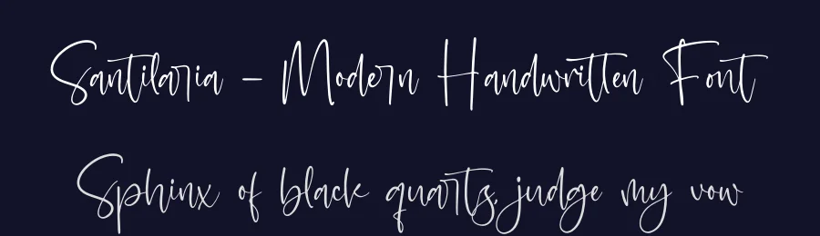Santilaria – Modern Handwritten Font by glorytype — Script Handwritten Font — thumbnail 2