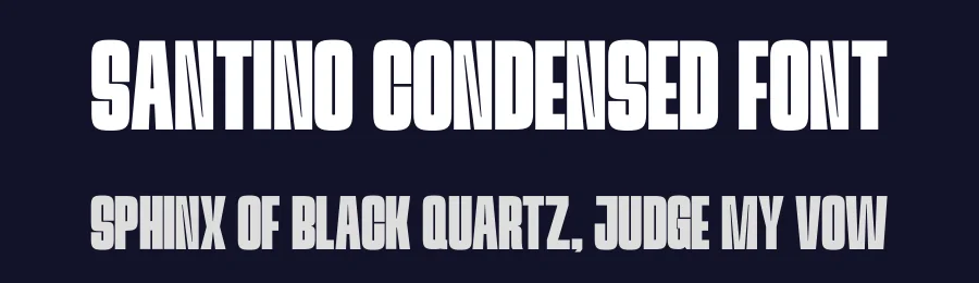 Santino Condensed Font by Funtype — Decorative Font — thumbnail 2