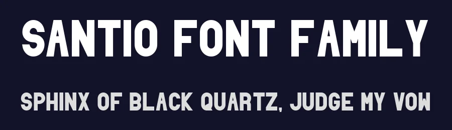 Santio Font Family by Kiran uk — Sans Serif Font — thumbnail 2