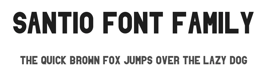 Santio Font Family by Kiran uk — Sans Serif Font