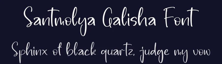 Santmolya Galisha Font by perspectype — Script Handwritten Font — thumbnail 2