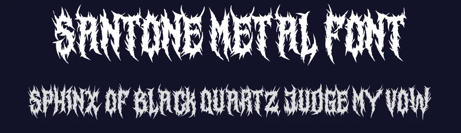 Santone Metal Font by idealeksis — Display Font — thumbnail 2
