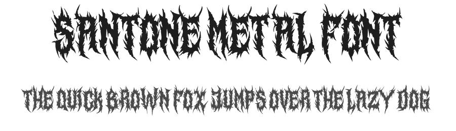 Santone Metal Font by idealeksis — Display Font