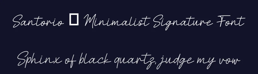 Santorio – Minimalist Signature Font by Funtype — Serif Font — thumbnail 2