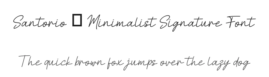 Santorio – Minimalist Signature Font by Funtype — Serif Font