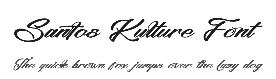 Santos Kulture Font by stylishtype.co — Script Handwritten Font