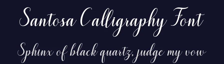 Santosa Calligraphy Font by zulkhairilettering — Script Handwritten Font — thumbnail 2