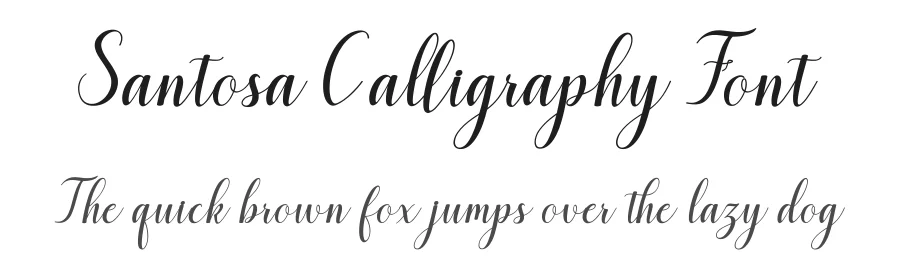 Santosa Calligraphy Font by zulkhairilettering — Script Handwritten Font