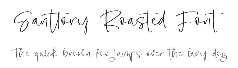 Santtory Roasted Font by Operatype.Co — Script Handwritten Font