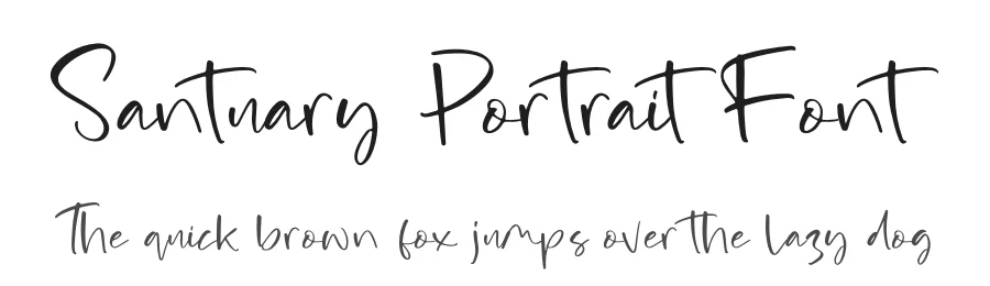 Santuary Portrait Font by Operatype.Co — Script Handwritten Font