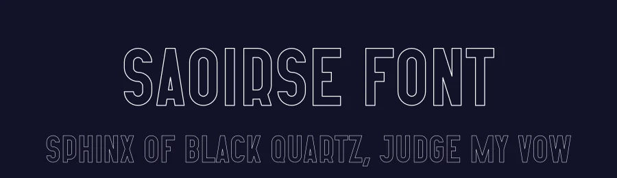 Saoirse Font by vpcreativeshop — Display Font — thumbnail 2