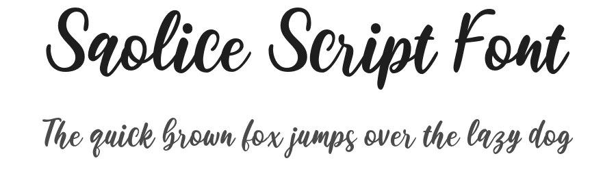 Saolice Script Font by brithostype — Script Handwritten Font