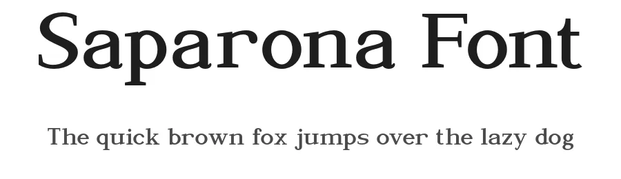 Saparona Font by Pikgura Type — Display Font