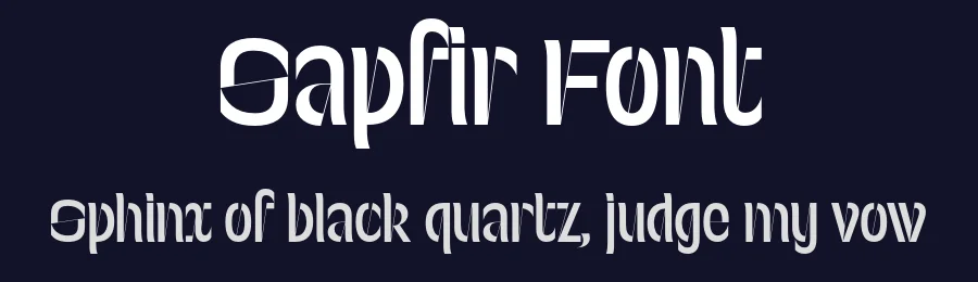 Sapfir Font by Valerio Monopoli — Blackletter Font — thumbnail 2