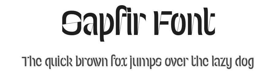 Sapfir Font by Valerio Monopoli — Blackletter Font