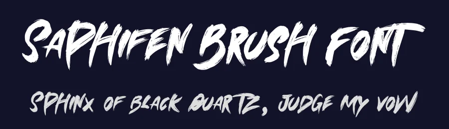 Saphifen Brush Font by Dhabee — Script Handwritten Font — thumbnail 2