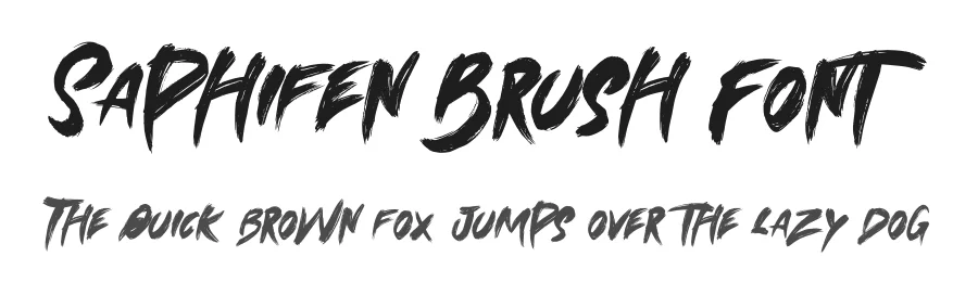 Saphifen Brush Font by Dhabee — Script Handwritten Font