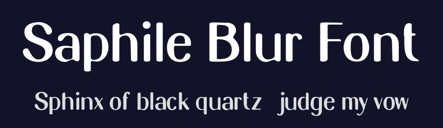 Saphile Blur Font by craftsupplyco — Display Font — thumbnail 2