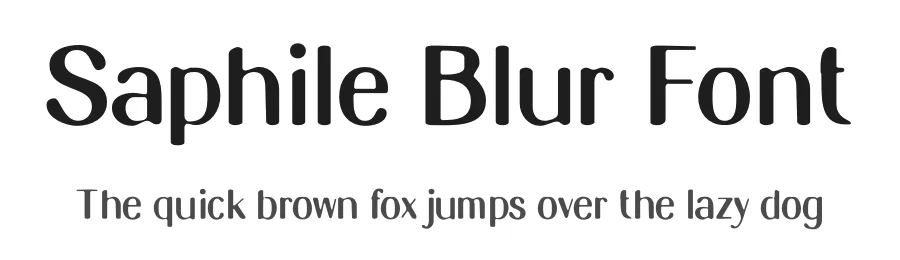 Saphile Blur Font by craftsupplyco — Display Font