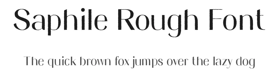 Saphile Rough Font by craftsupplyco β Sans Serif Font