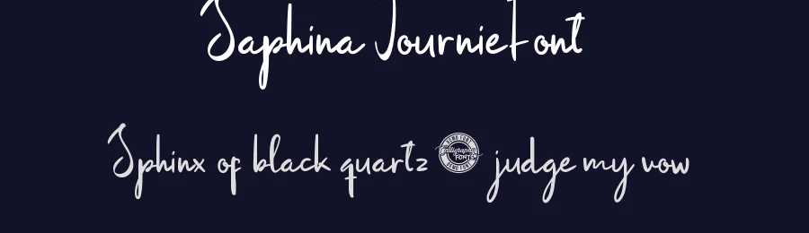 Saphina Journie Font by CalligraphyFonts.net — Script Handwritten Font — thumbnail 2