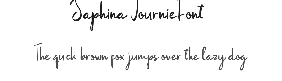 Saphina Journie Font by CalligraphyFonts.net — Script Handwritten Font