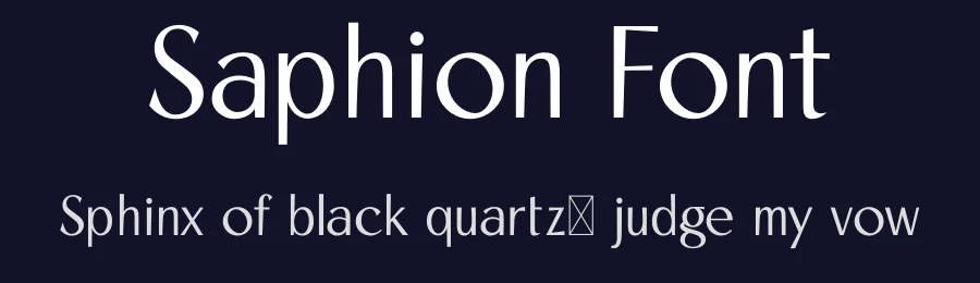 Saphion Font by Lorenzo Martinez — Sans Serif Font — thumbnail 2