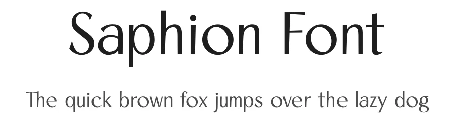 Saphion Font by Lorenzo Martinez — Sans Serif Font