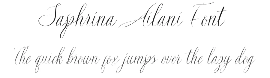 Saphrina Ailani Font by nihstudio — Script Handwritten Font