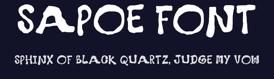 Sapoe Font by idealeksis — Display Font — thumbnail 2