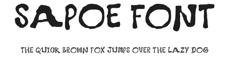 Sapoe Font by idealeksis — Display Font