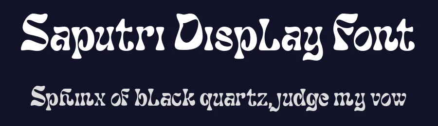 Saputri Display Font by Bellinghamtype Foundry — Display Font — thumbnail 2