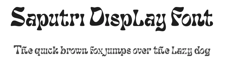 Saputri Display Font by Bellinghamtype Foundry — Display Font