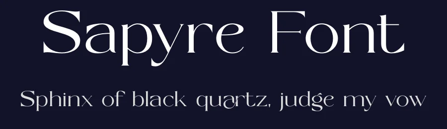 Sapyre Font by SURATMI — Serif Font — thumbnail 2
