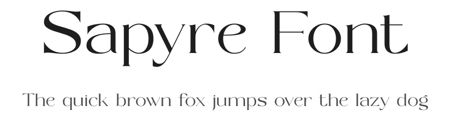 Sapyre Font by SURATMI — Serif Font